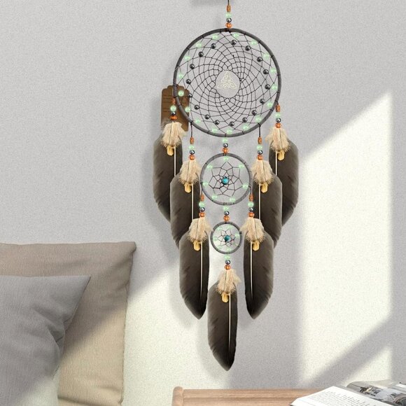 Dream Catchers for Adults Dreamcatcher Handmade Feather Native Home Wall Decorat - Picture 4 of 6